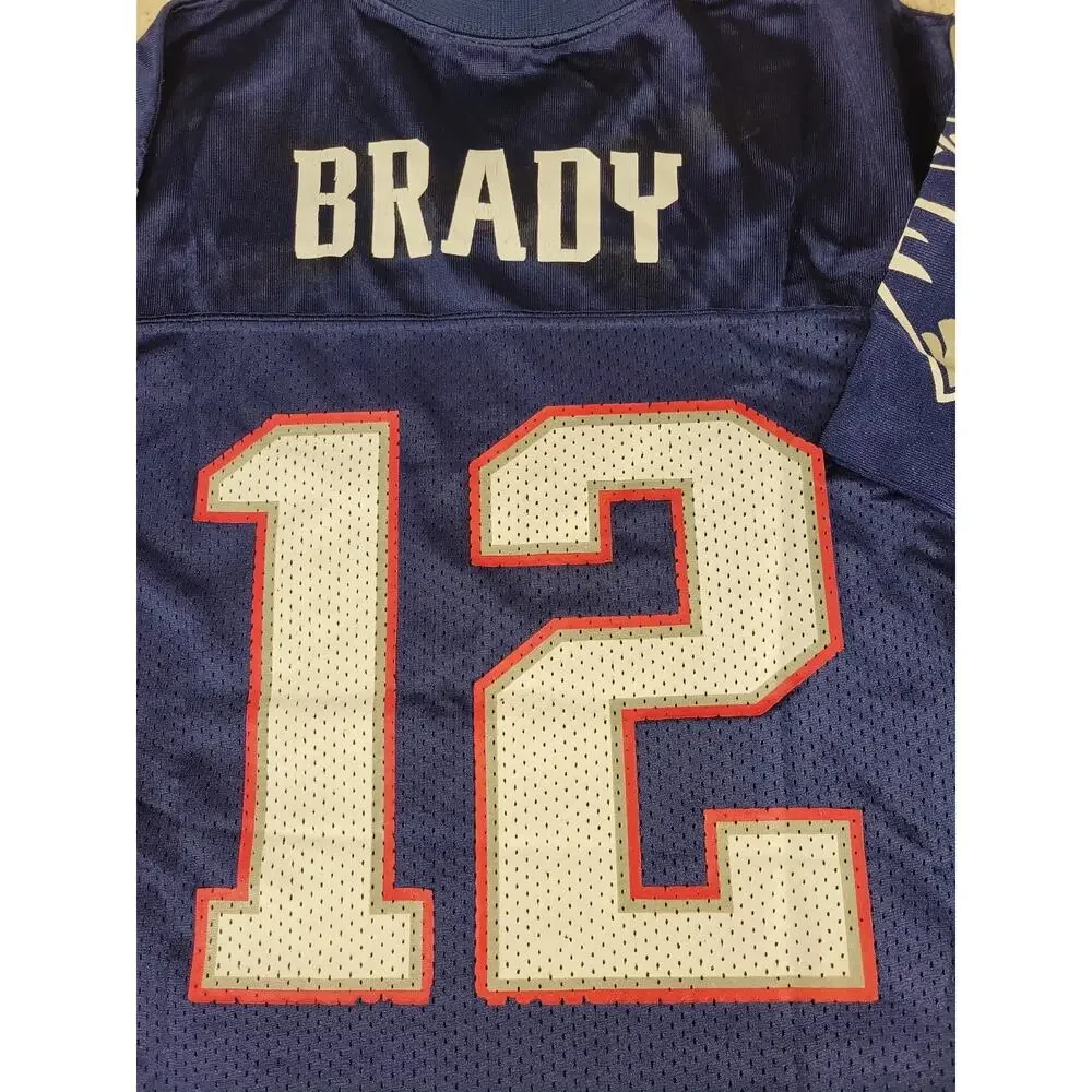 Reebok Tom Brady New England Patriots Jersey Youth Medium Boys Kids Children